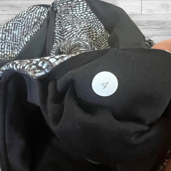 Lululemon Wunder Under Pant *Full-On Luon Bead Envy Silver Spoon Muti Sz 4 - Picture 7 of 8